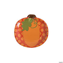 Lil’ Pumpkin Paper Dessert Plates - 8 Ct.