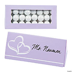 Lilac Wedding Place Card Favor Boxes - Less Than Perfect