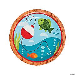 Little Fisherman Party Paper Dinner Plates - 8 Ct.