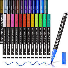 Artle Double Ended Brush Fine Tip Markers 36 Colors
