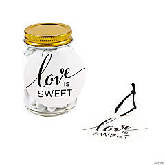 Love is Sweet Favor Tag & Jars Kit for 24