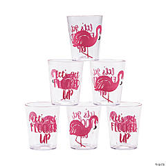 Luau Flamingo Shot Glasses