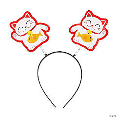 Lucky Cat Lunar New Year Head Boppers - 12 Pc.