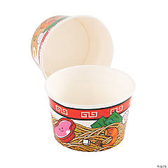 Lunar New Year Asian Noodle Paper Bowls - 12 Pc.