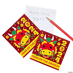 Lunar New Year of the Dragon Notepads - 24 Pc.