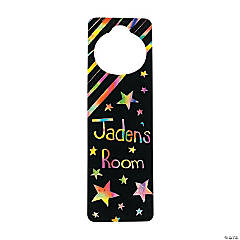 Magic Color Scratch Doorknob Hangers