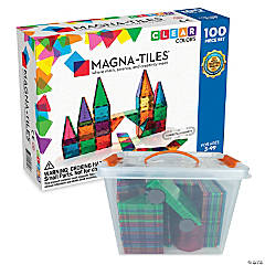 MAGNA-TILES Classic 100-Piece Magnetic Construction Set, The ORIGINAL  Magnetic Building Brand