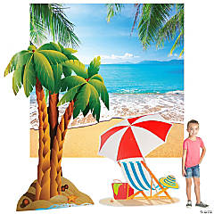 Make a Splash VBS Small Tropical Beach Scene Decorating Kit