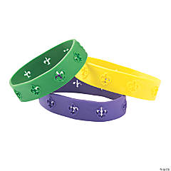 Mardi Gras Cutout Bracelets