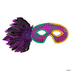 Mardi Gras Elegant Masks- 12 Pc.