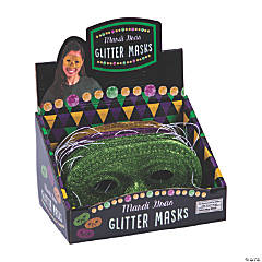 Mardi Gras Glitter Masks
