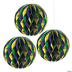 Mardi Gras Tissue Balls