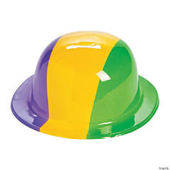 Mardi Gras Tri-Color Derby Hats
