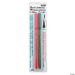 Marvy® Red & Green Brush Point Markers