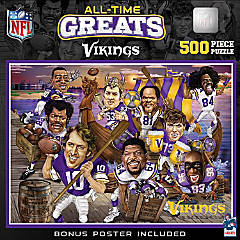 Minnesota Vikings - All Time Greats 500 Piece Puzzle