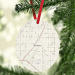 MDF Ornament Richardson Texas Map