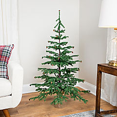 Medium Artificial Christmas Tree with Pine Cones in Burlap Base - 4' - Unlit