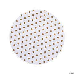 Medium Gold Dot Serving Paper Liners