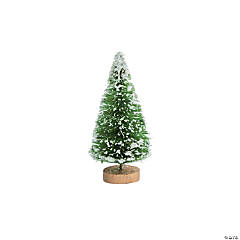 Medium Green Frosted Sisal Trees - 6 Pc.
