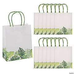 Medium Greenery Gift Bags - 12 Pc.
