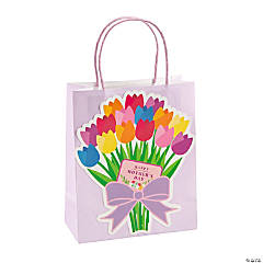 Medium Mother’s Day Flower Gift Bags – 12 Pc.