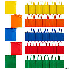Mega Bulk 1000 Pc. Large Colored Tote Bag Assortment
