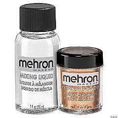Mehron Metallic Makeup Powder & Mixing Liquid