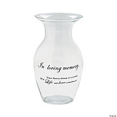 Memorial Glass Vase