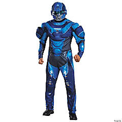 Men's Blue Spartan Costume