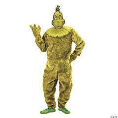 Men's Dr. Seuss™ The Grinch Deluxe Jumpsuit Costume - Large/Extra Large