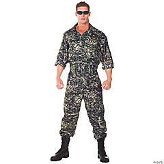 Men's Plus Size US Army Jumpsuit Costume