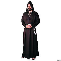 Men's Quality Brown Robe Monk Costume - Standard