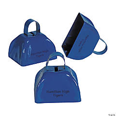 Metal Blue Personalized Cowbells