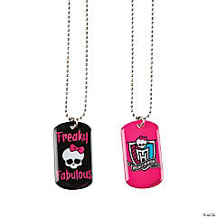 Metal Monster High™ Dog Tag Necklace