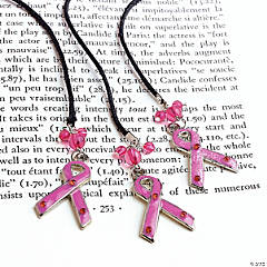 Pink Ribbon Charm Bracelets Fun Express 24//2610