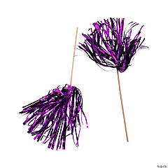 Metallic Purple Spirit Pom-Poms
