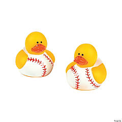 Mini Baseball Rubber Duckies