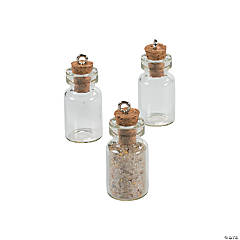 Mini Bottle Charms with Cork Stopper