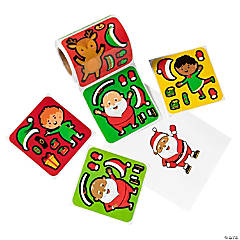 Mini Christmas Character Sticker Scene Roll