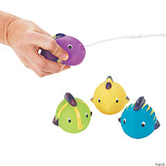 Mini Fun Squeeze Fish Squirt Toys - 12 Pc.