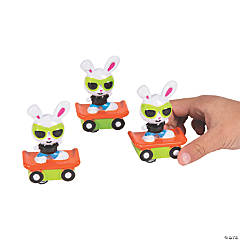 Mini Hip Hop Bunny Pull-Back Toys - 12 Pc.