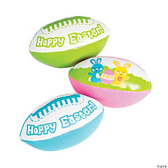 Mini Hoppy Easter Football Assortment - 12 Pc.