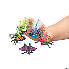 Mini Insect Finger Puppets - 12 Pc.