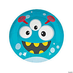 Mini Monster Party Paper Dinner Plates - 8 Ct.