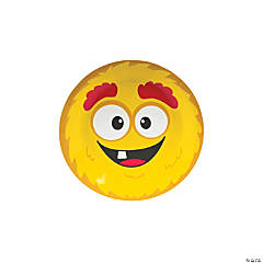 Mini Monster Party Yellow Paper Dessert Plates - 8 Ct.