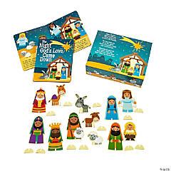 Mini Nativity with Card Sets - 12 Pc.