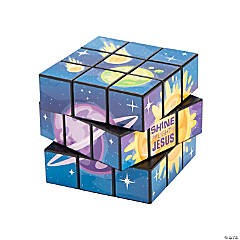 Mini Outer Space VBS Puzzle Cubes - 12 Pc.