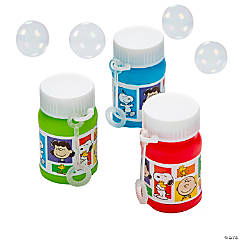 Mini Peanuts<sup>®</sup> Bubble Bottles - 24 Pc.