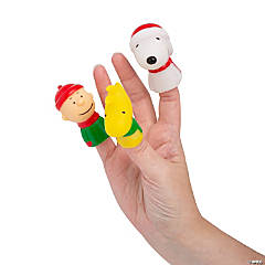 Mini Peanuts<sup>®</sup> Christmas Finger Puppets - 24 Pc.