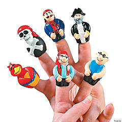 Mini Pirate Finger Puppets - 24 Pc.